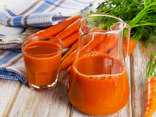 The carrot juice